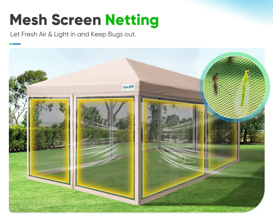 10' x 20' Pop Up Canopy With Bug Free Netting