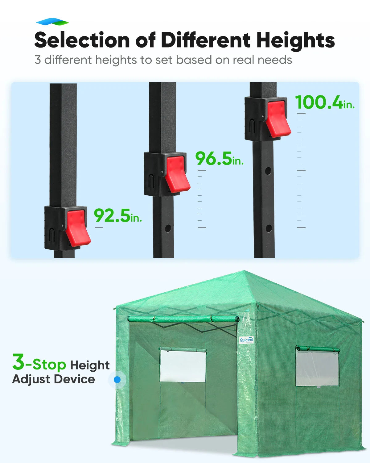 Adjustable heights 