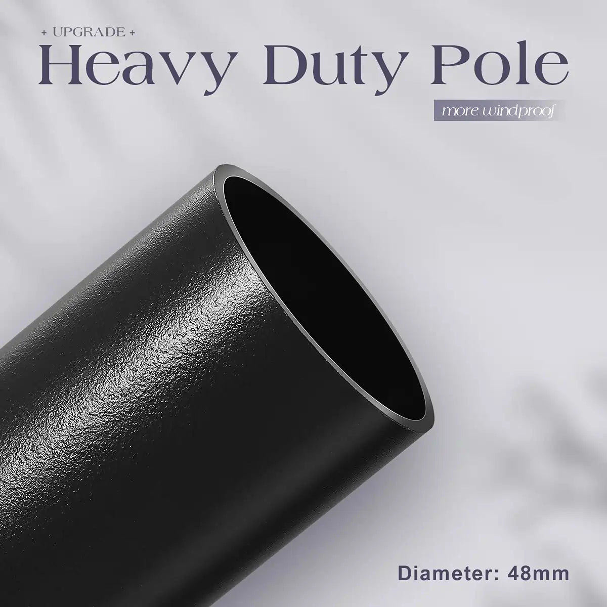 Navy Blue 10 ft offset patio umbrella heavy duty pole#color_navy blue