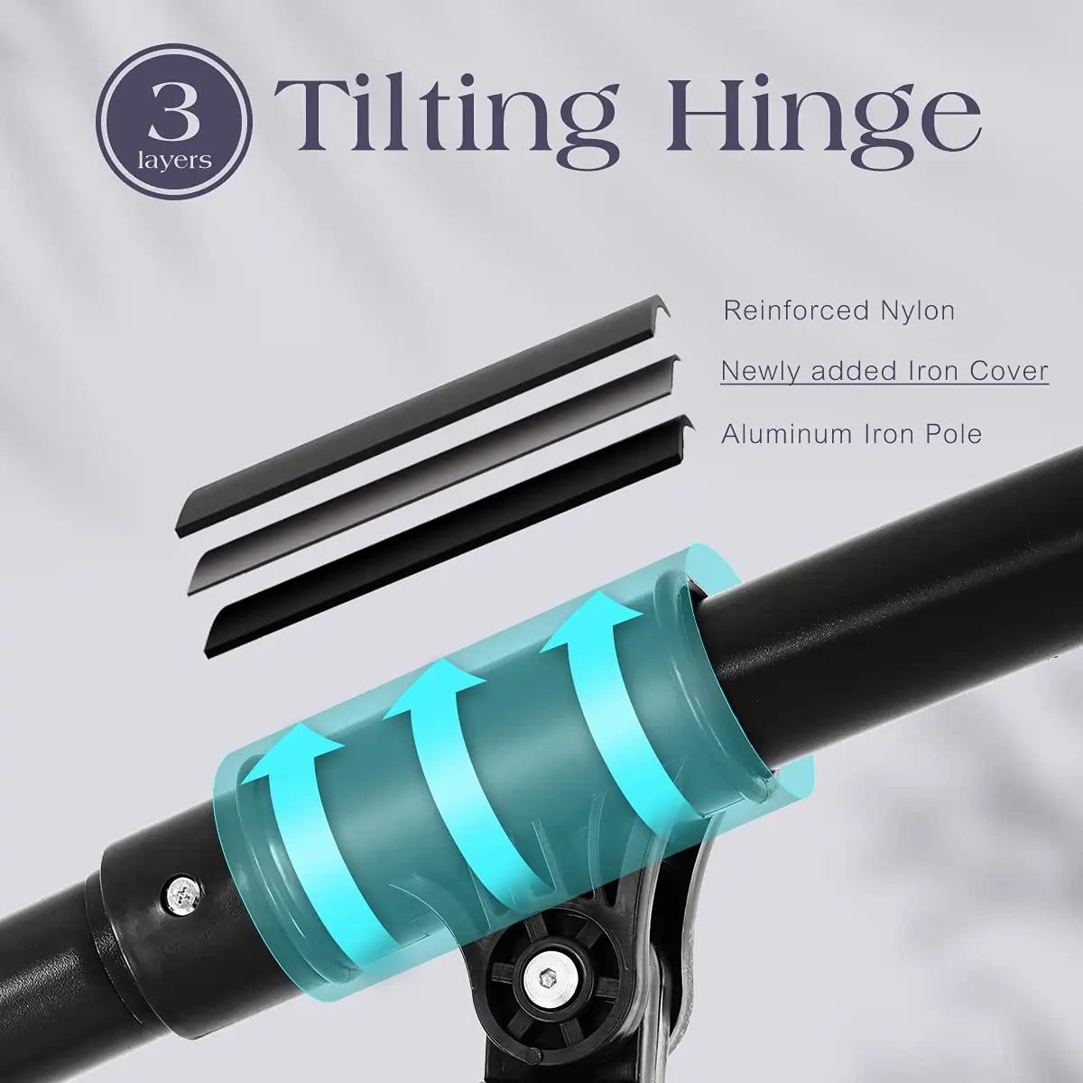 Navy Blue 10 ft offset umbrella tilting hinge#color_navy blue