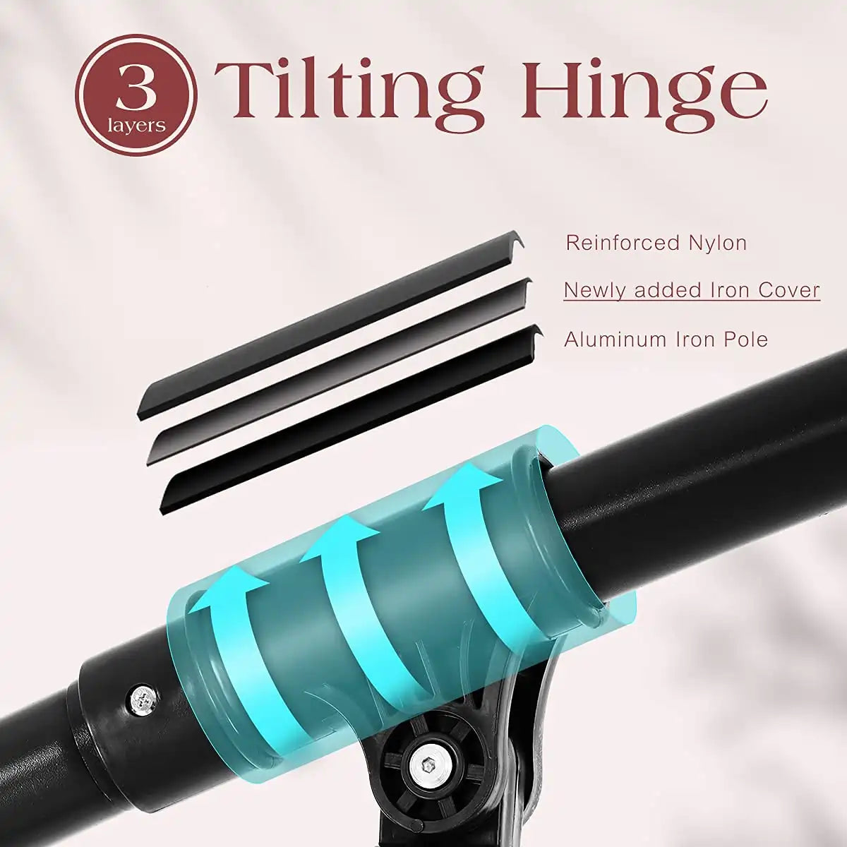 Wine 10 ft offset patio umbrella tilting hinge#color_wine