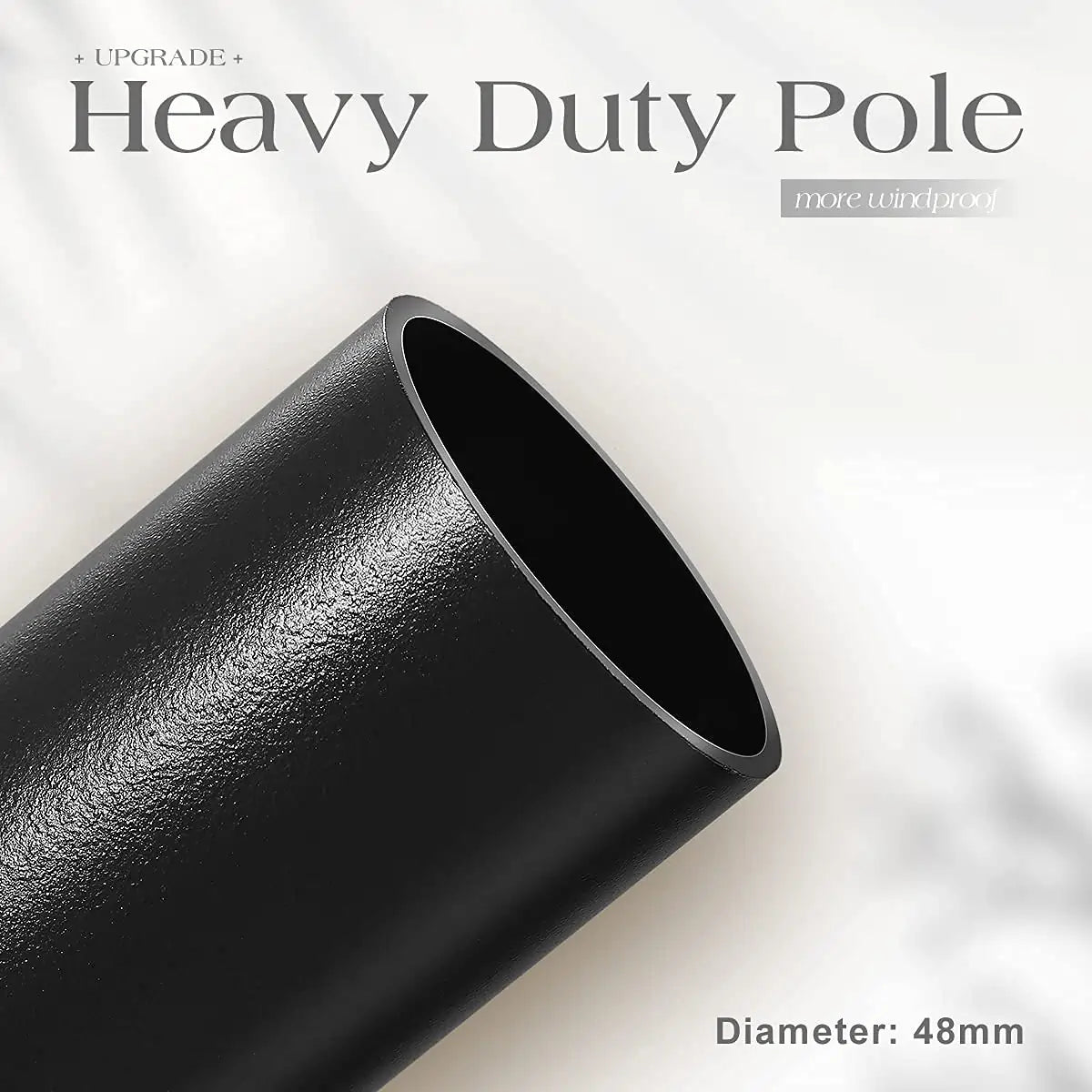 grey 10 ft offset patio umbrella heavy duty pole#color_ribs grey