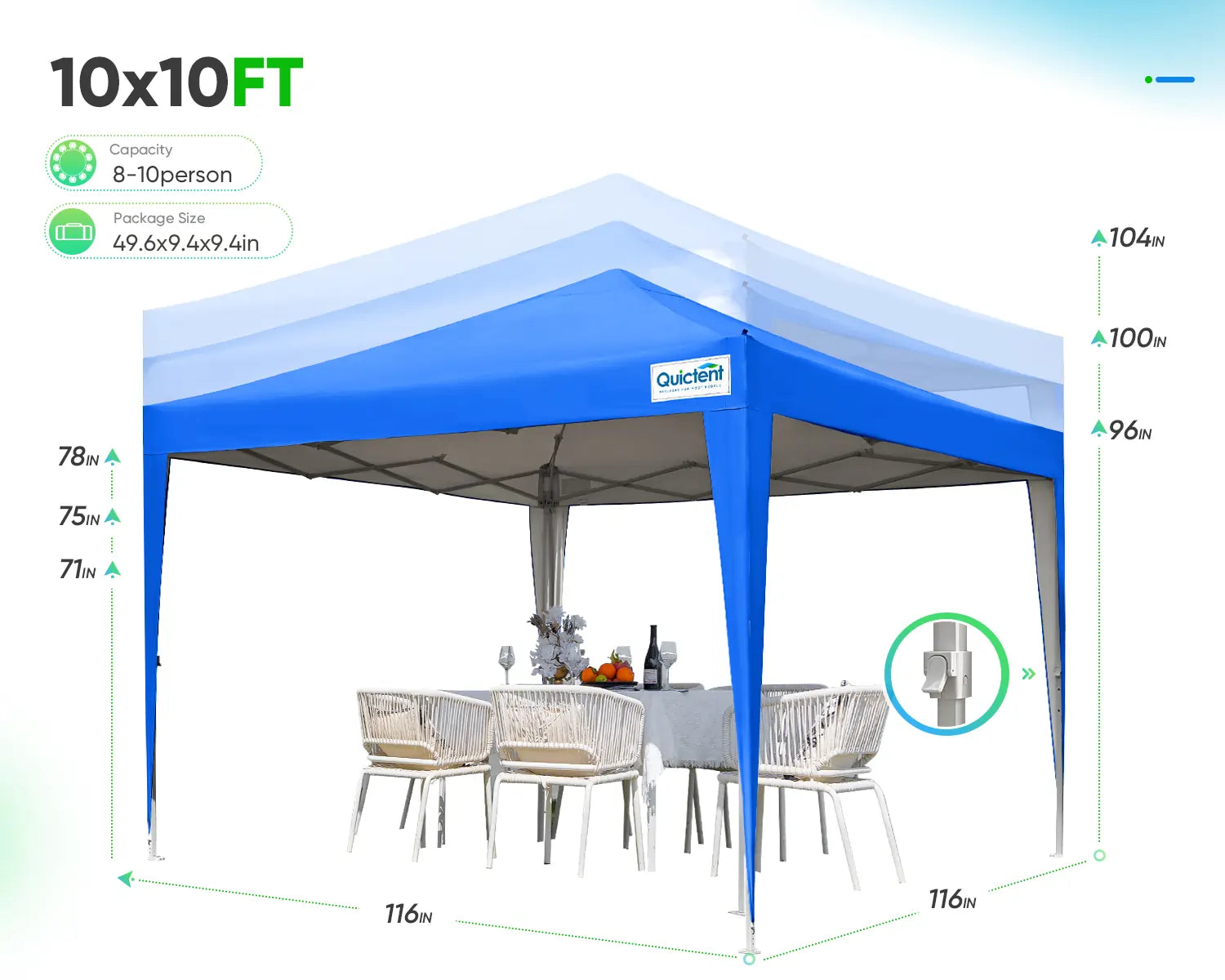 blue 10x10 canopy size#color_royal blue