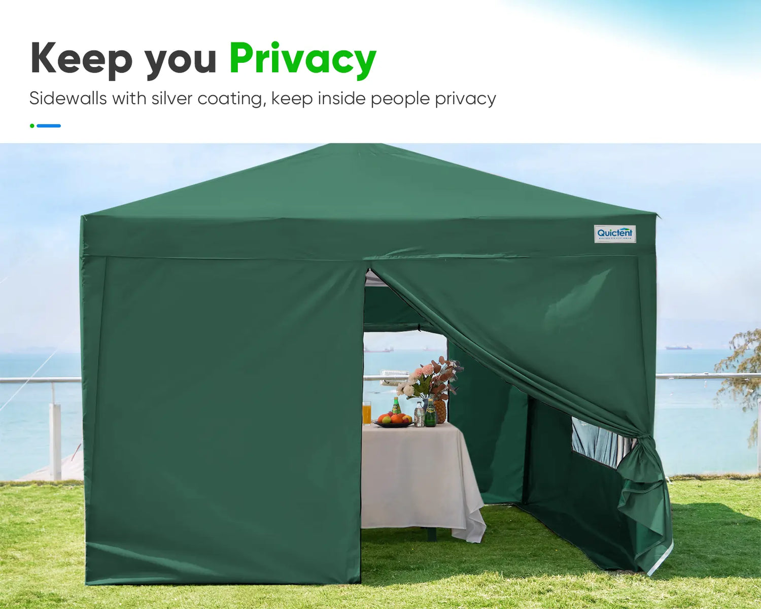 green 10x10 canopy multiple use#color_green