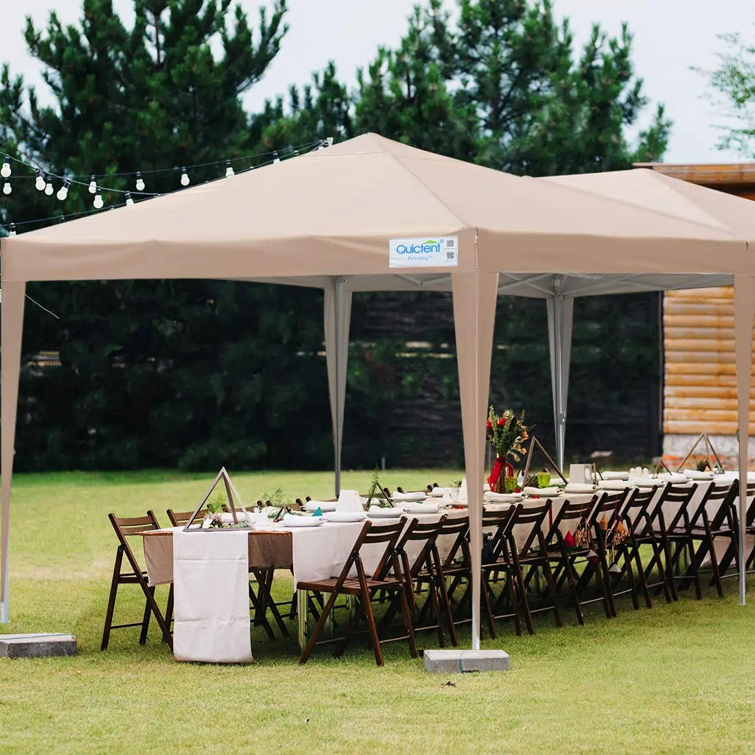 Beige 10x20 canopy tent no sidewall#color_beige