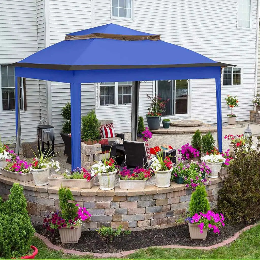 11x11 Pop up Gazebo Canopy Tent#color_royal blue