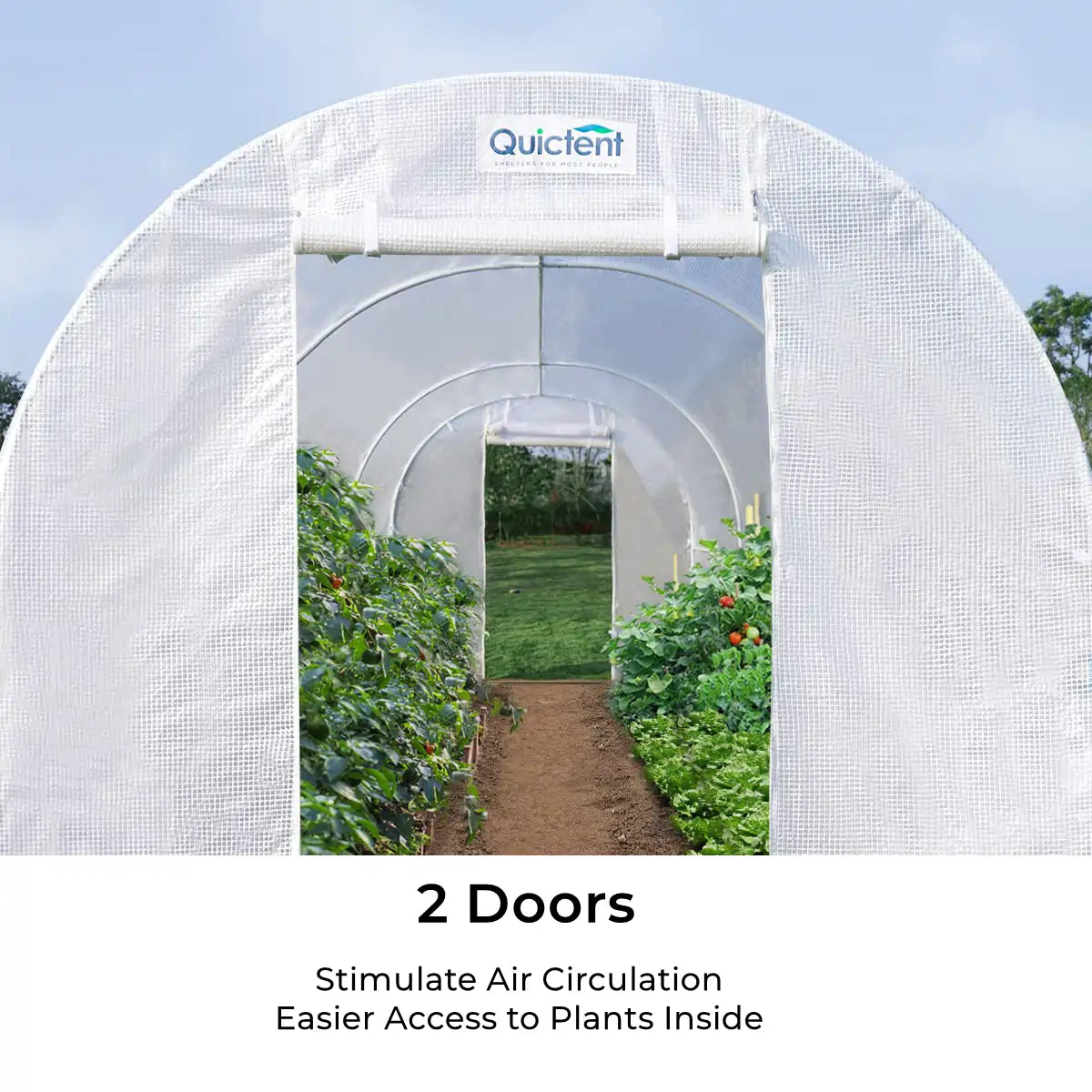 whte 12x7x7 tunnel greenhouse#color_white