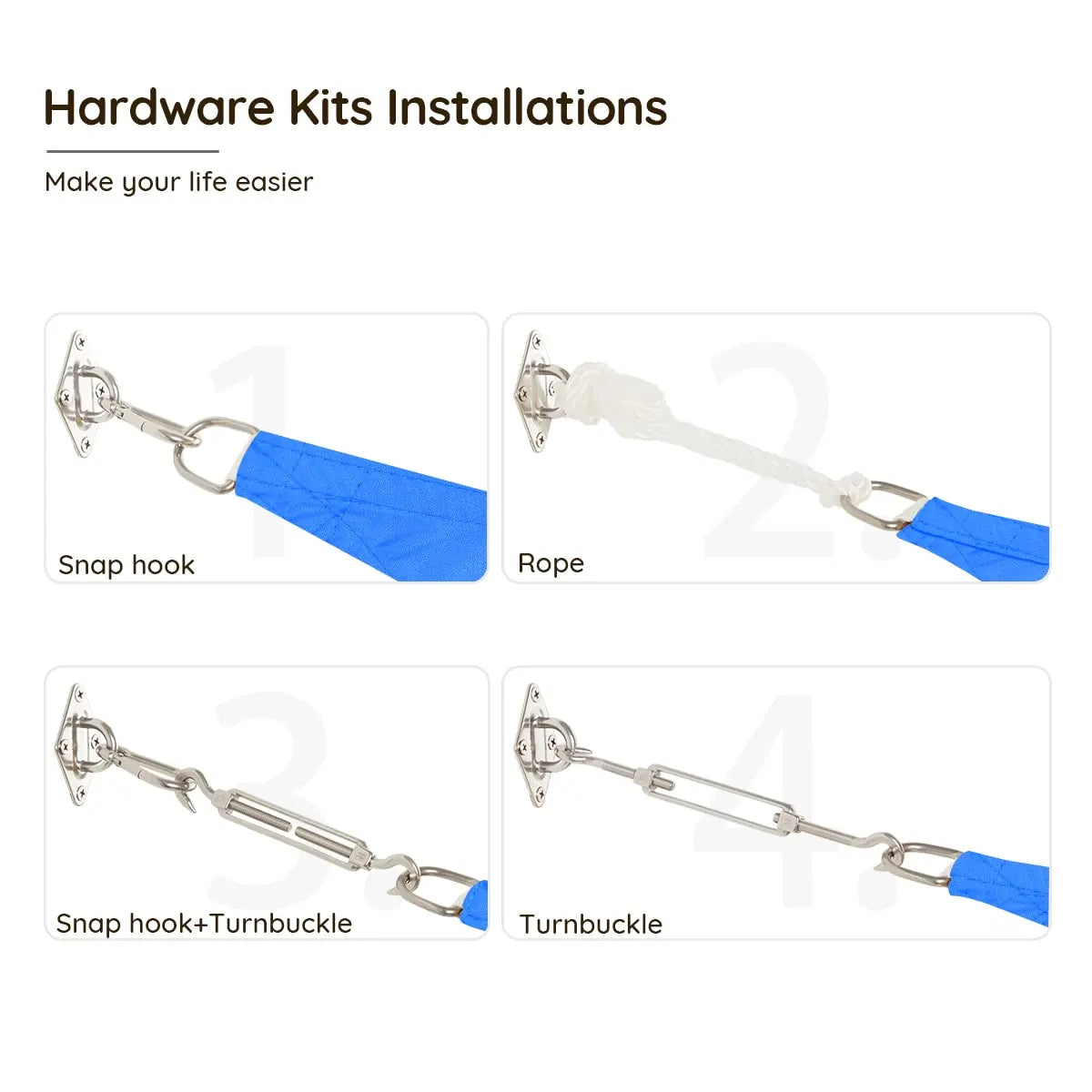 blue sun shade hardware kits#color_blue