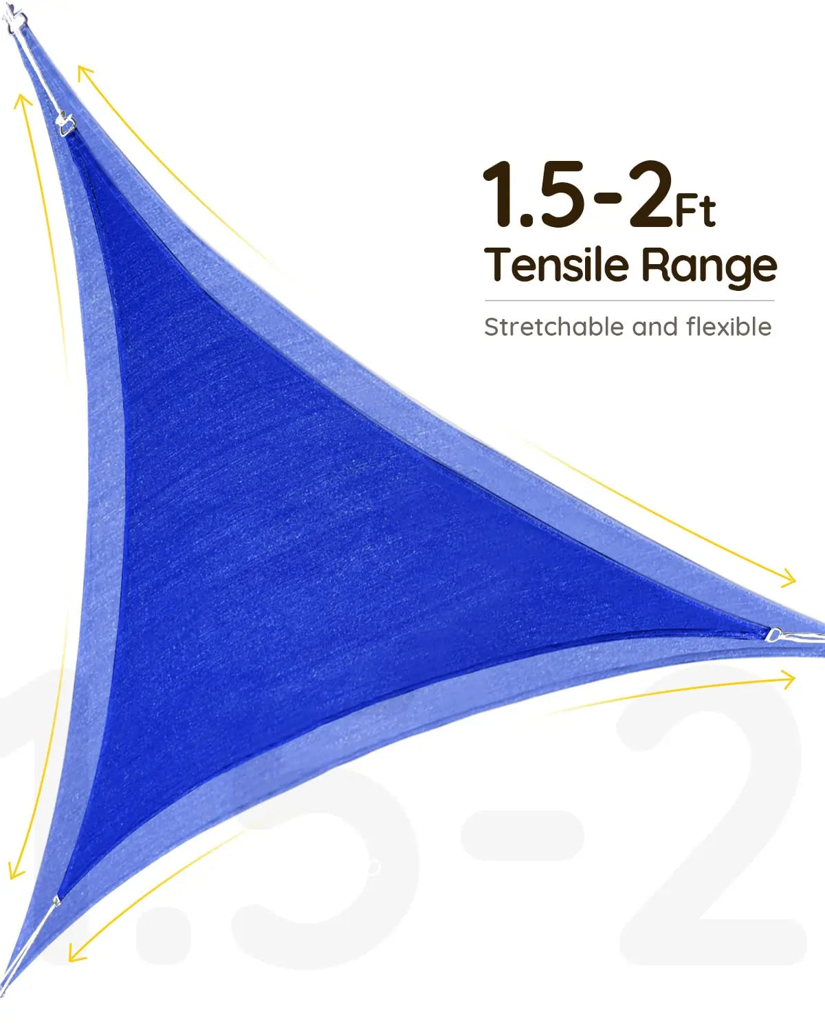 Blue Triangle shade sail range