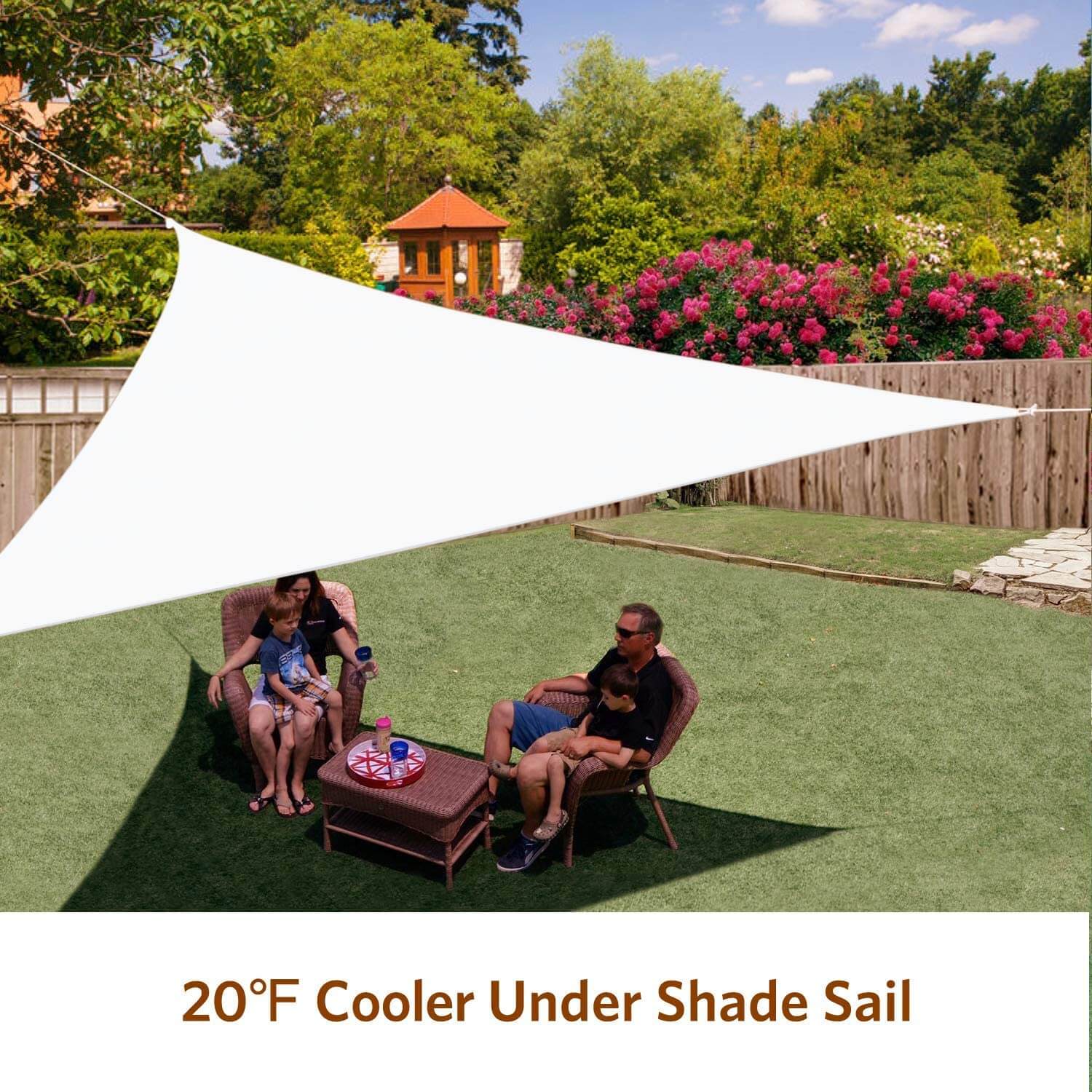 18' x 18' x18' Triangle Shade Sail