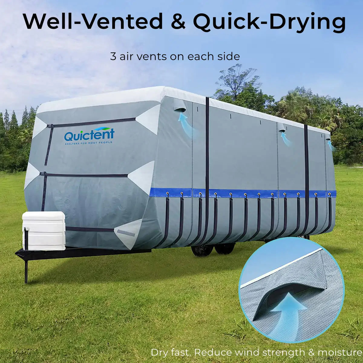 Quick drying Travel Trailer Covers