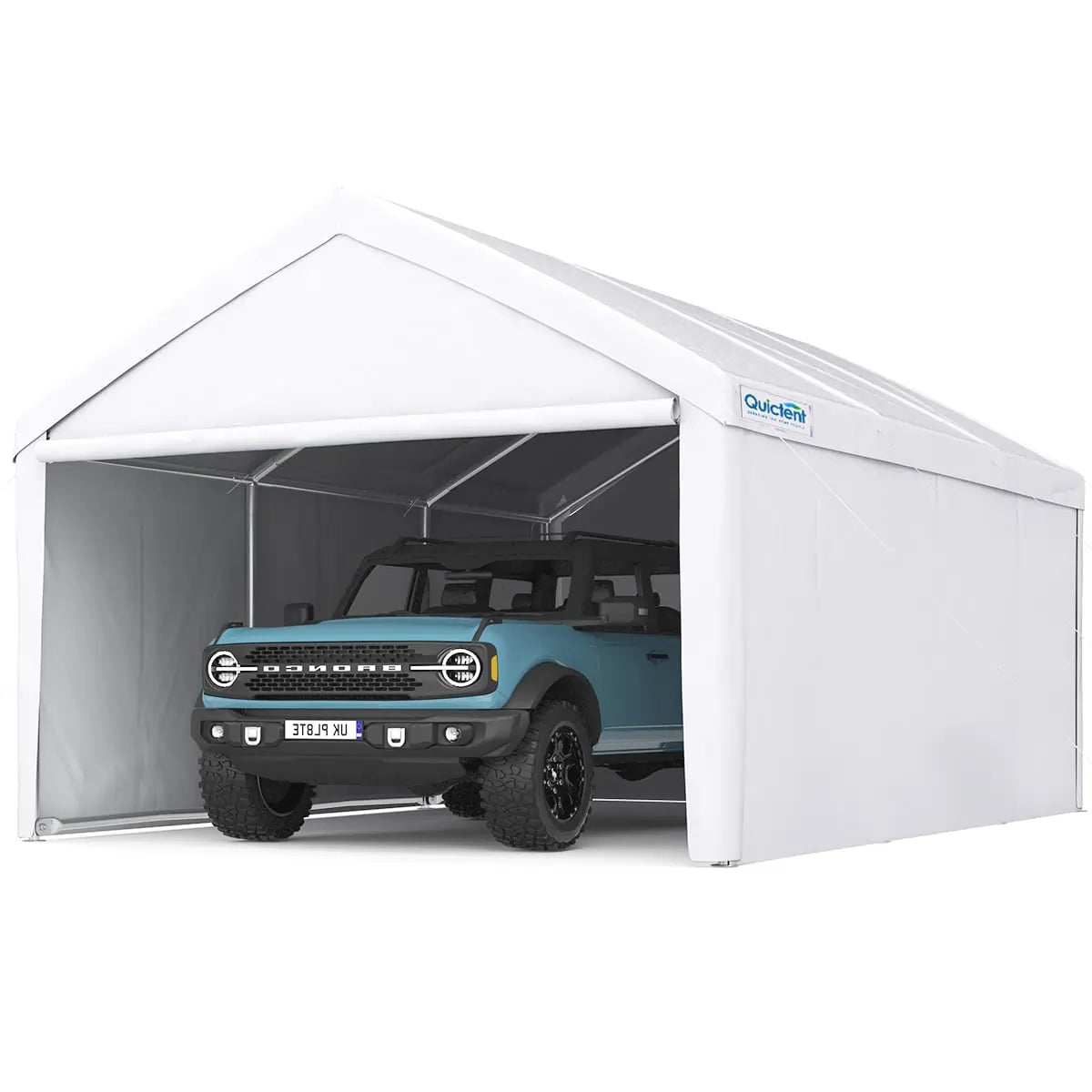 20' x 13'Heavy Duty Car Shelter - White#color_white