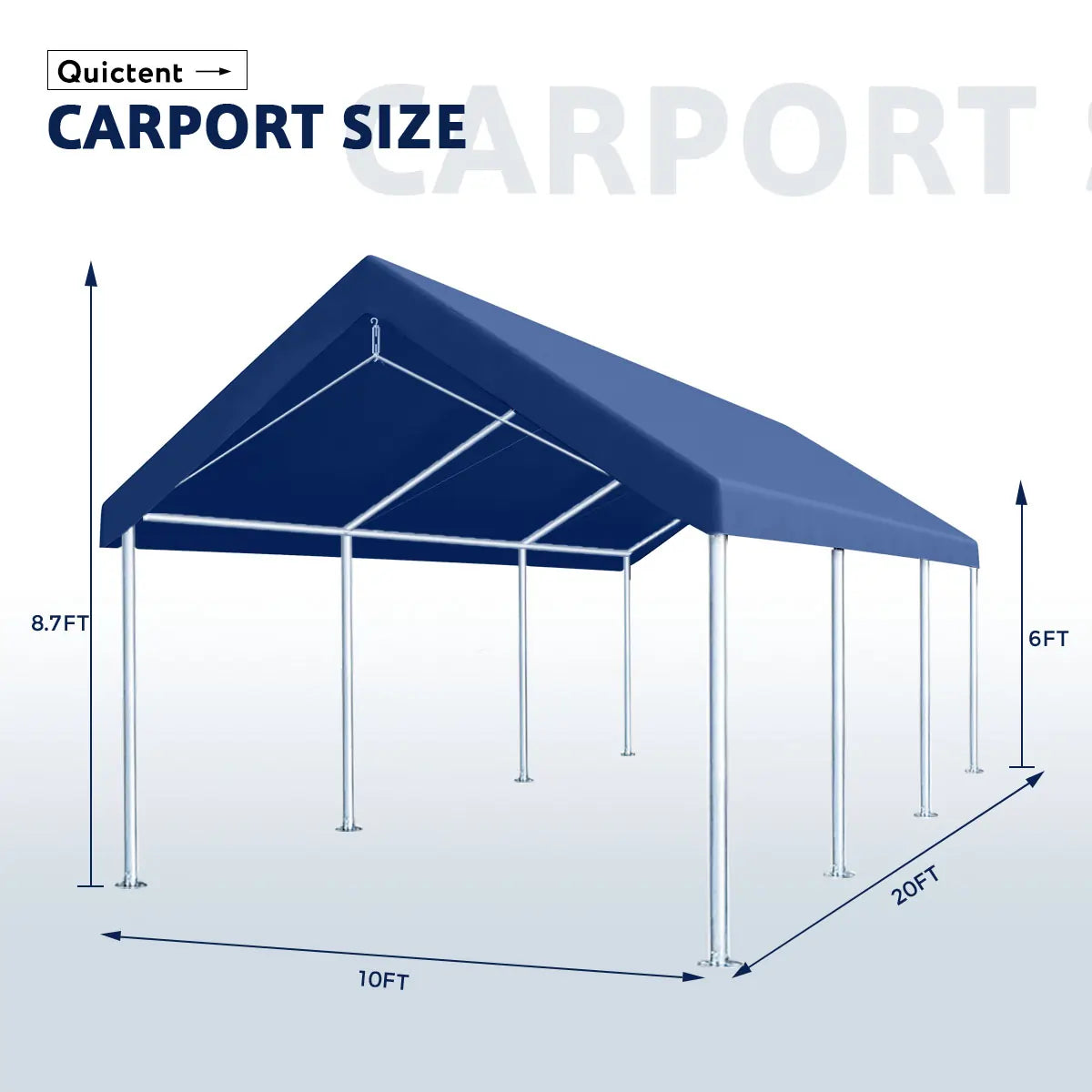 blue carport size#color_blue