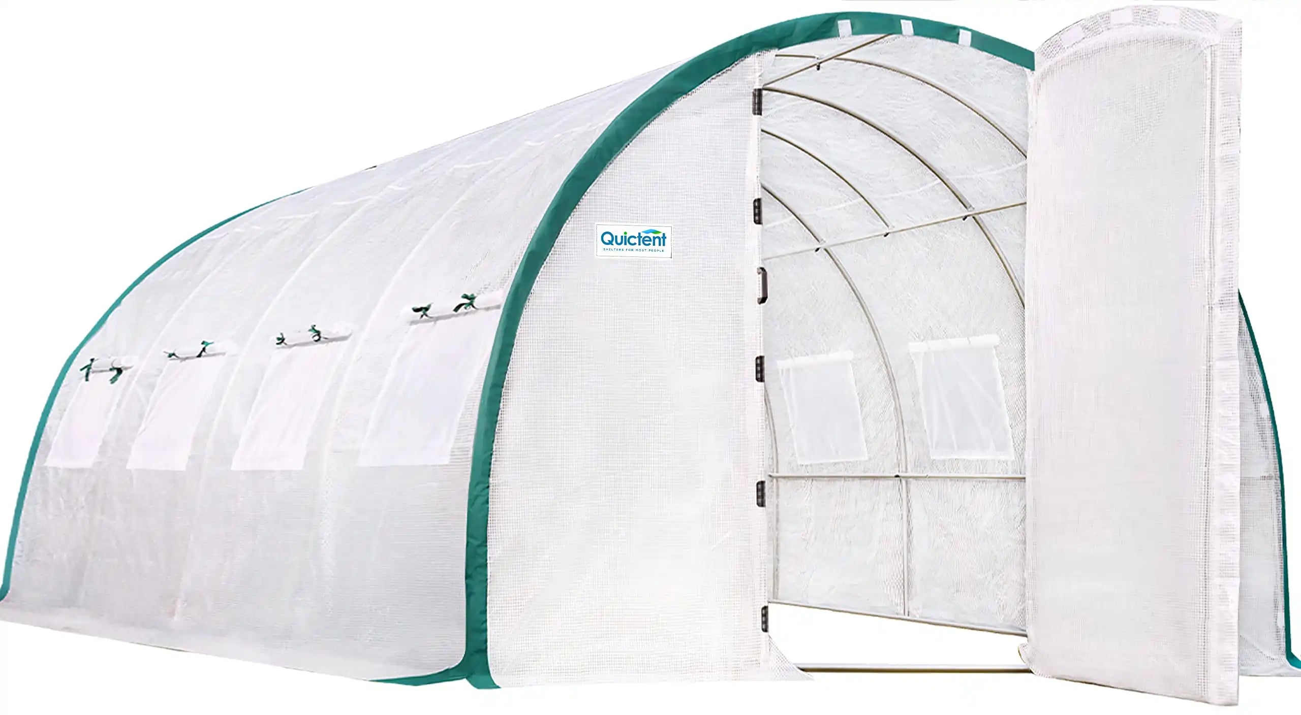 20' x 10' x 6.6' Upgraded Large Walk-in Greenhouse - White#color_white