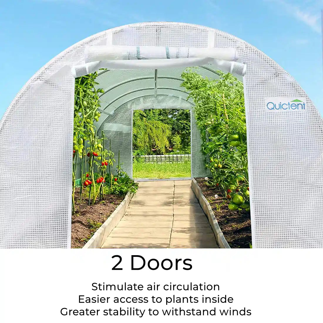2 doors on large greenhouse#color_white