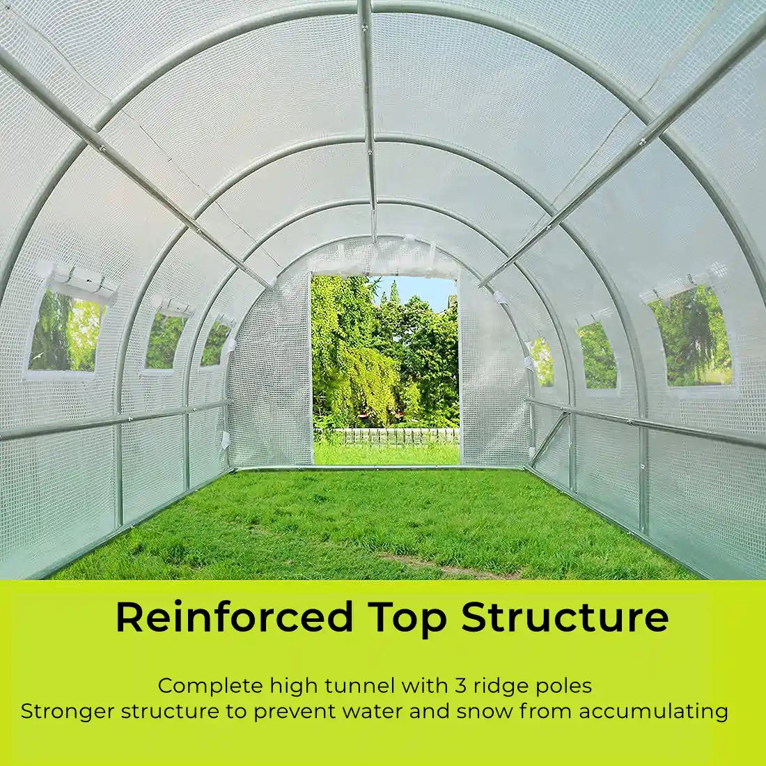 reinforced greenhouse top structure#color_white