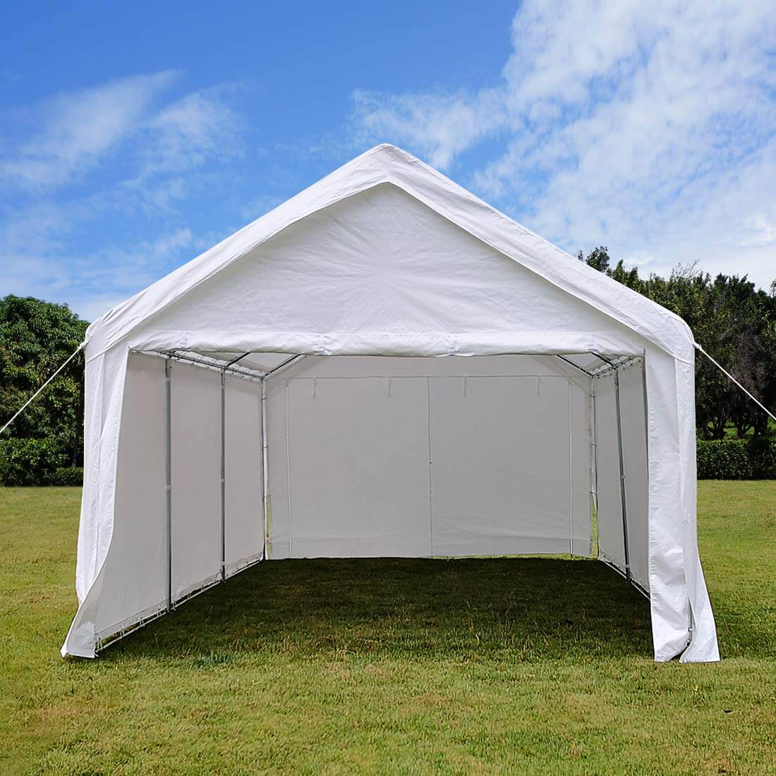 20' x 13' Car Shelter-White#color_white