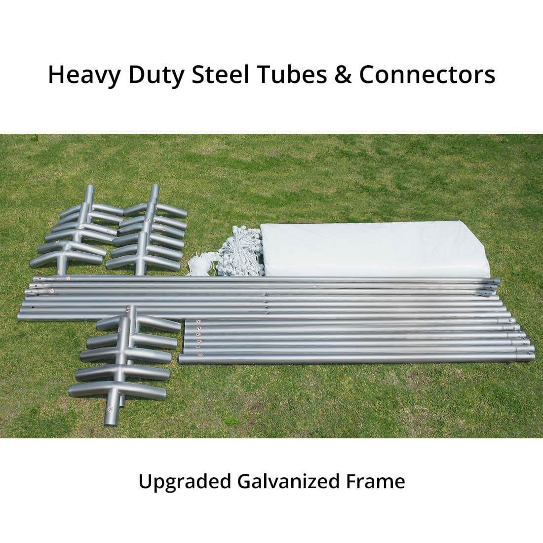 heavy duty steel tubes and connectors#color_white