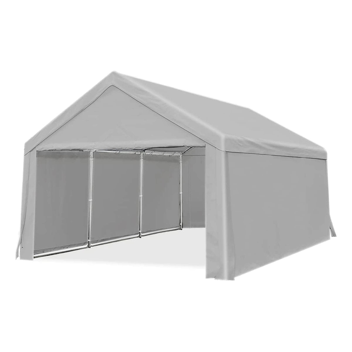 20' x 13'Heavy Duty Car Shelter - Gray#color_gray