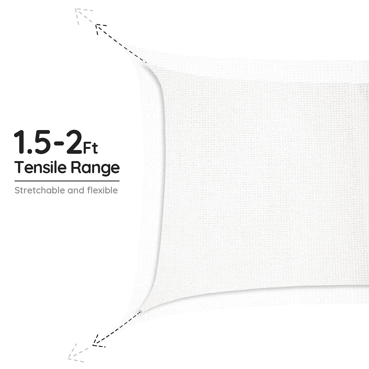 rectangle shade sail tensile range#color_white