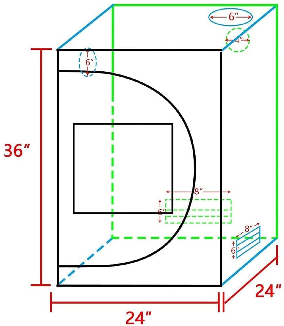 2' x 2' x 3' Grow Tent