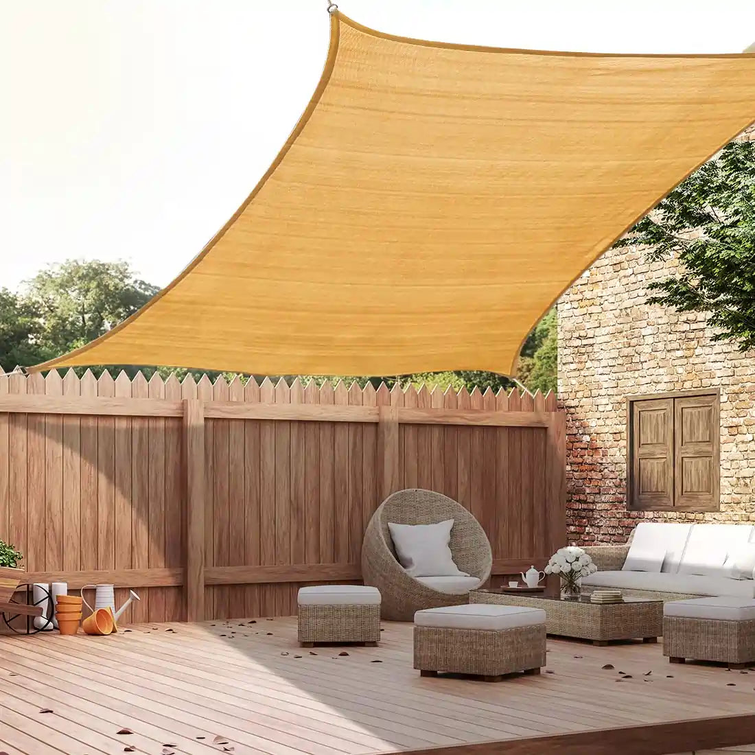 24 x 24 square shade sail for backyard#size_24X24 FT