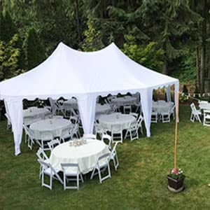 22' x 16' White Party Tent