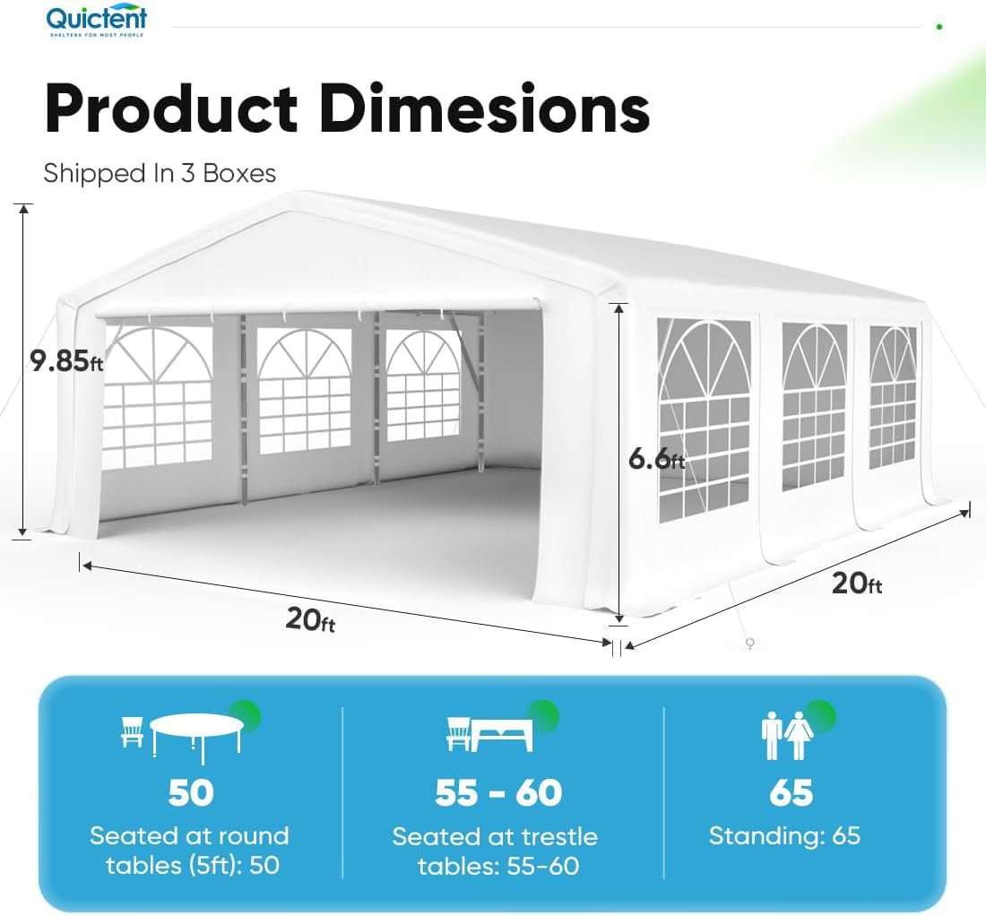 20x20 party tent