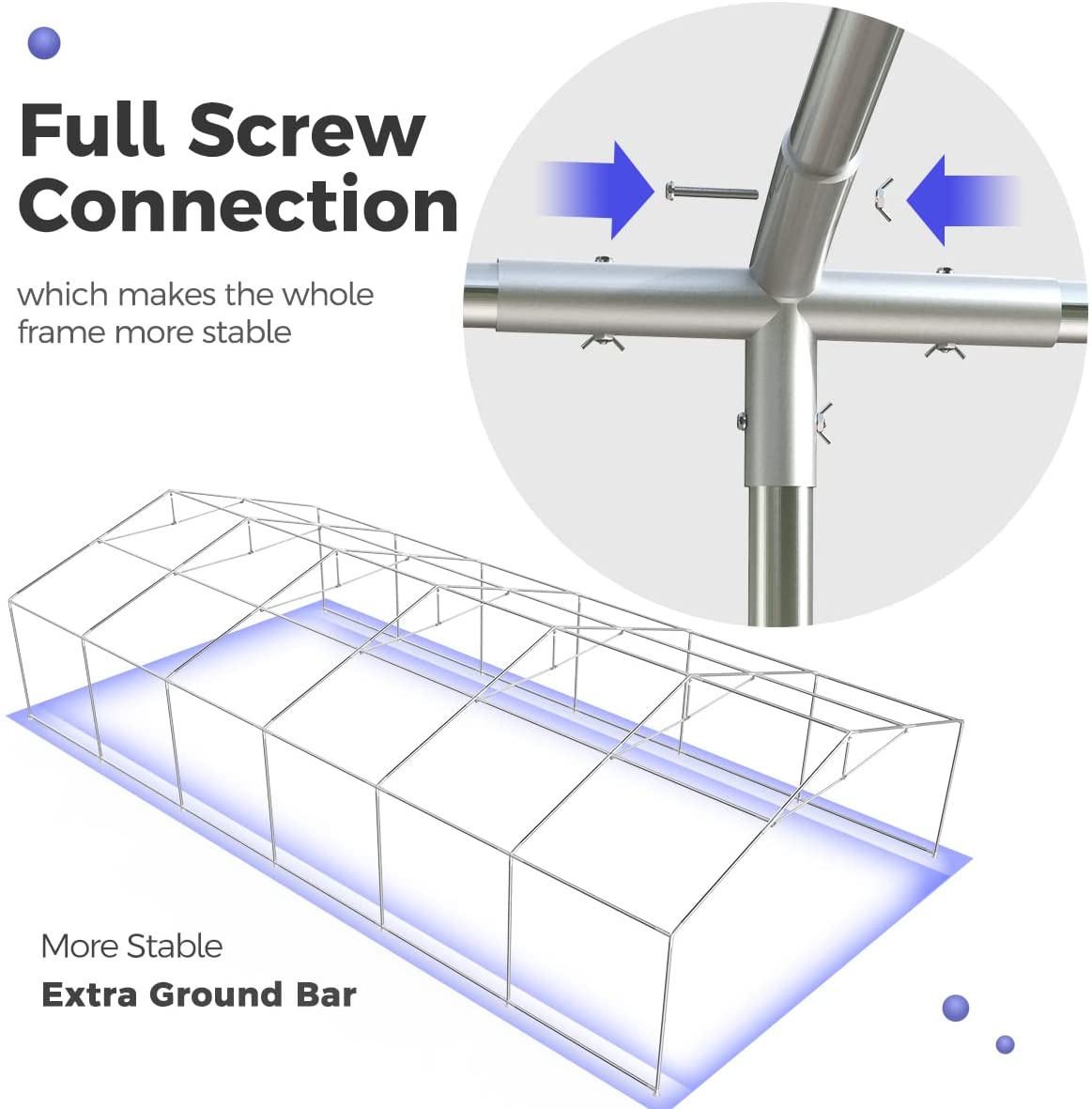 20' x 40' Heavy Duty Party Tent frame