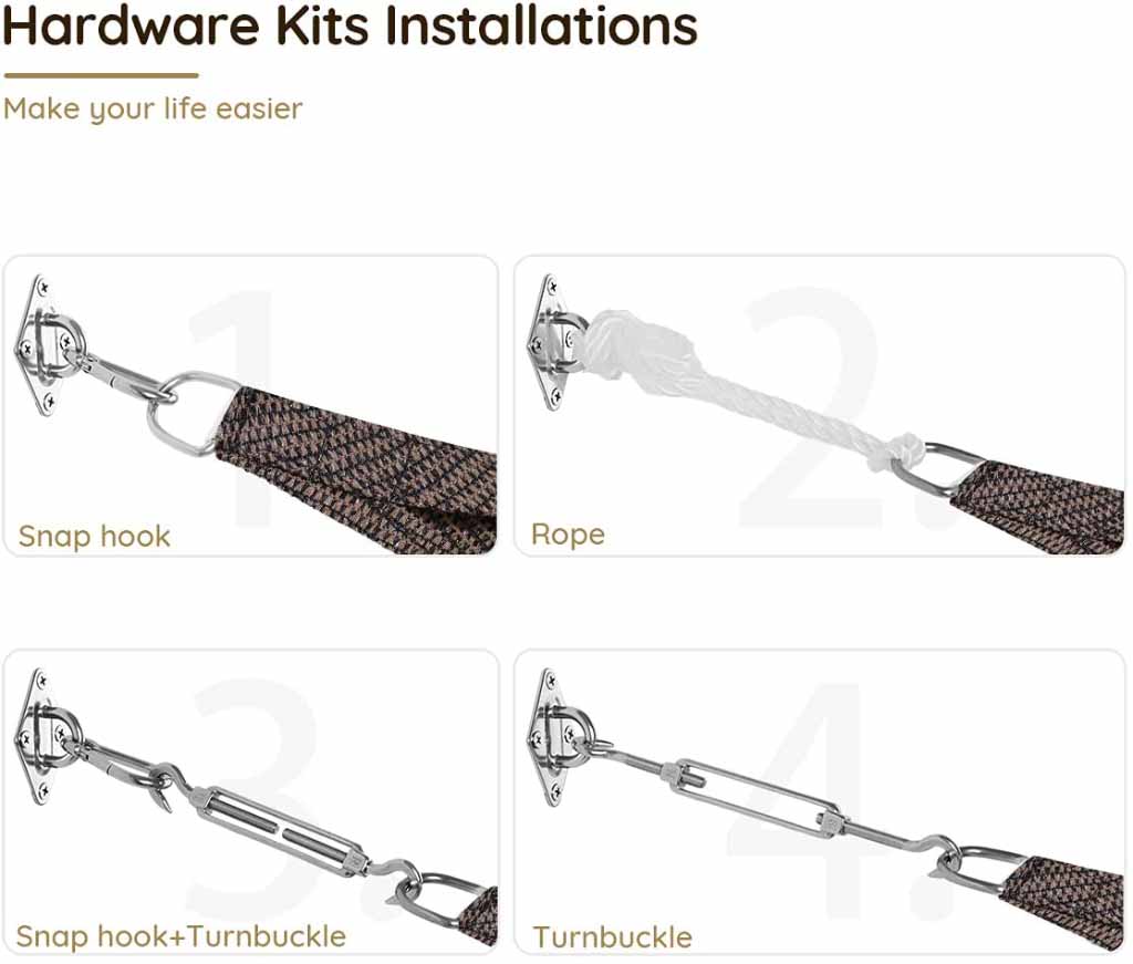 sun shade Hardware kits installations