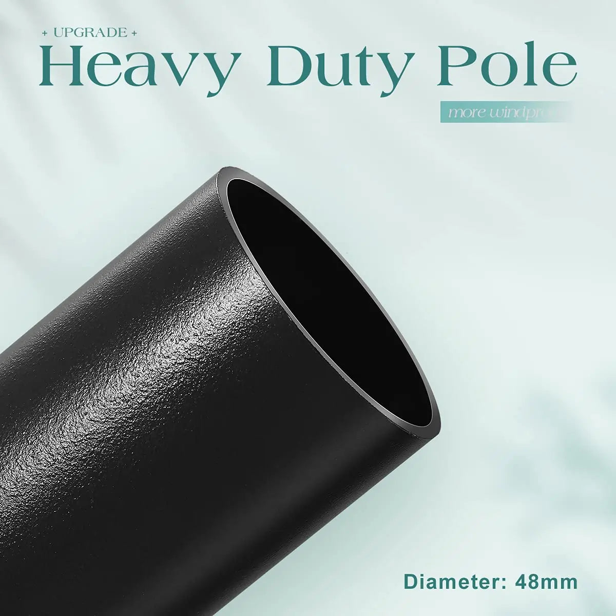 green table umbrella heavy duty pole#color_dark green