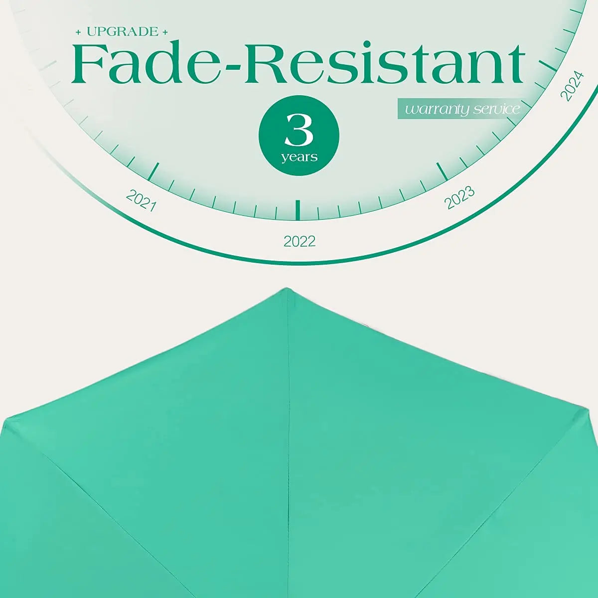Green table umbrella fade resistant#color_dark green