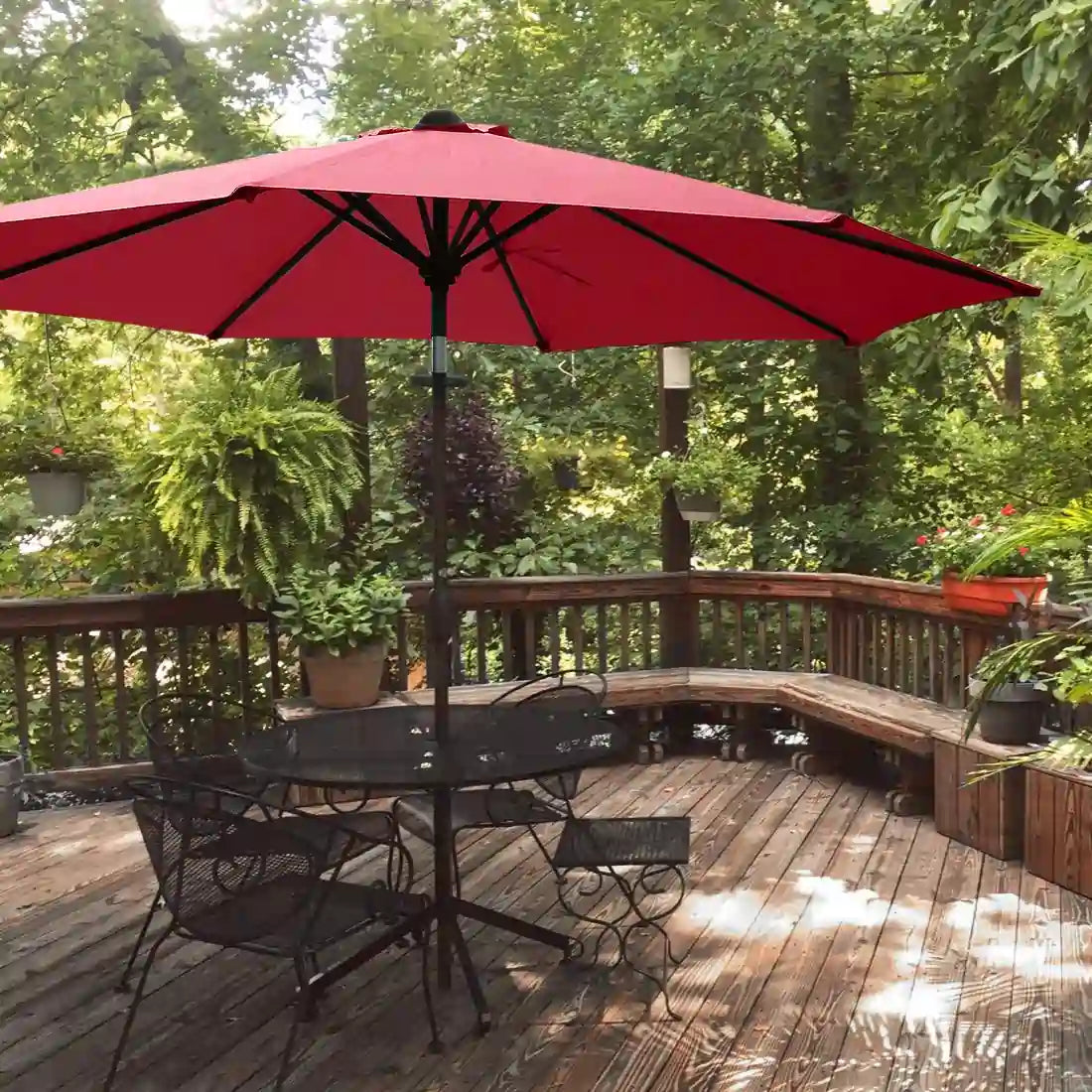 wine patio table umbrella for patio#color_wine