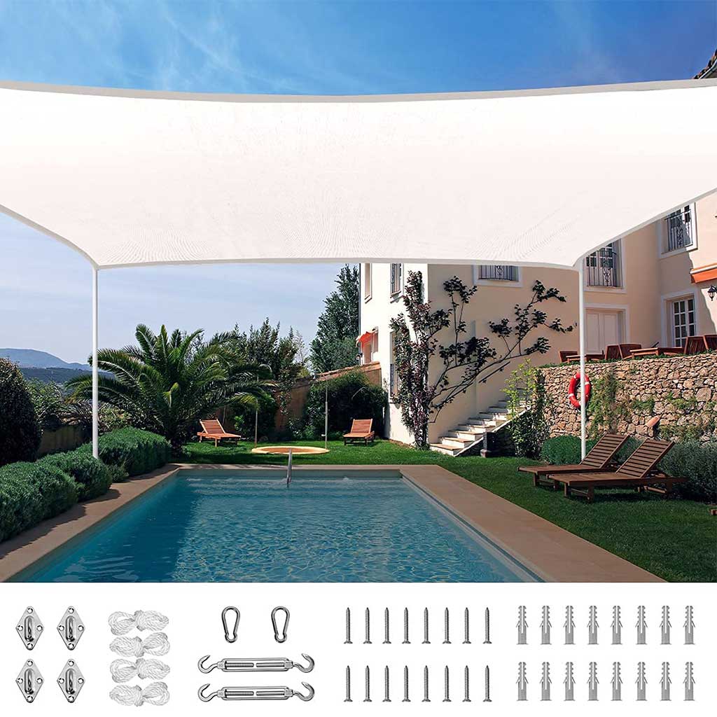 8x10 white shade sail
