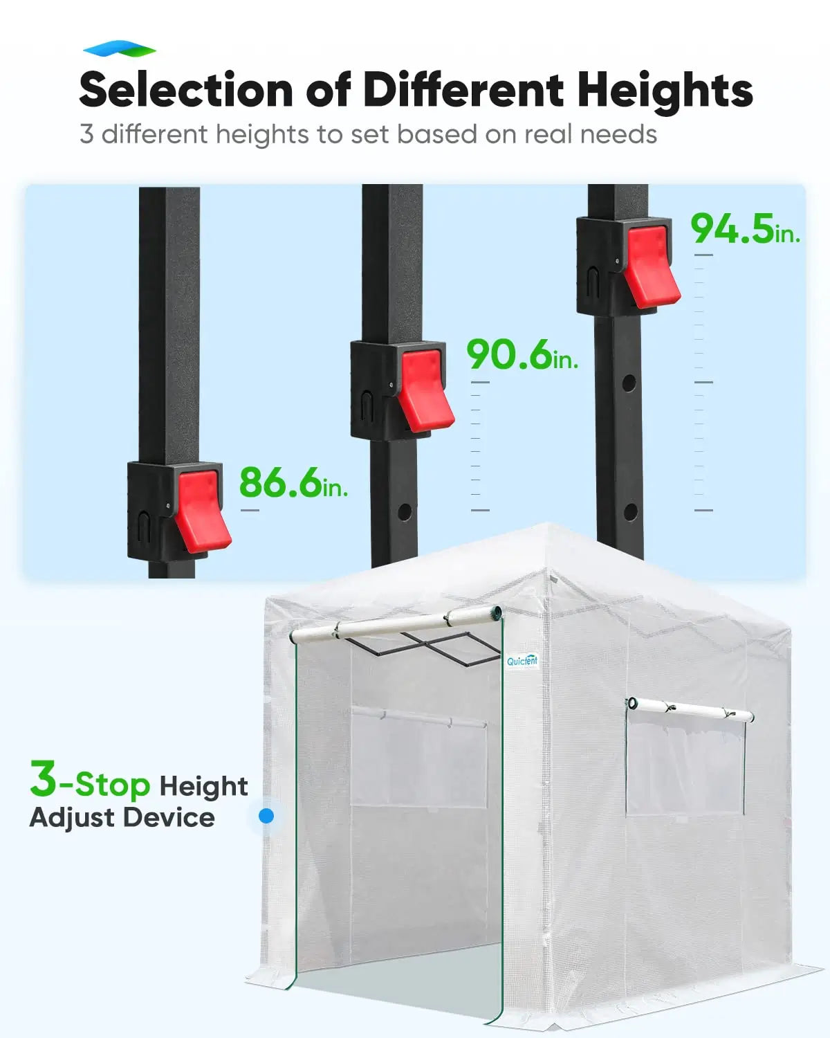 selection of different heights#color_white