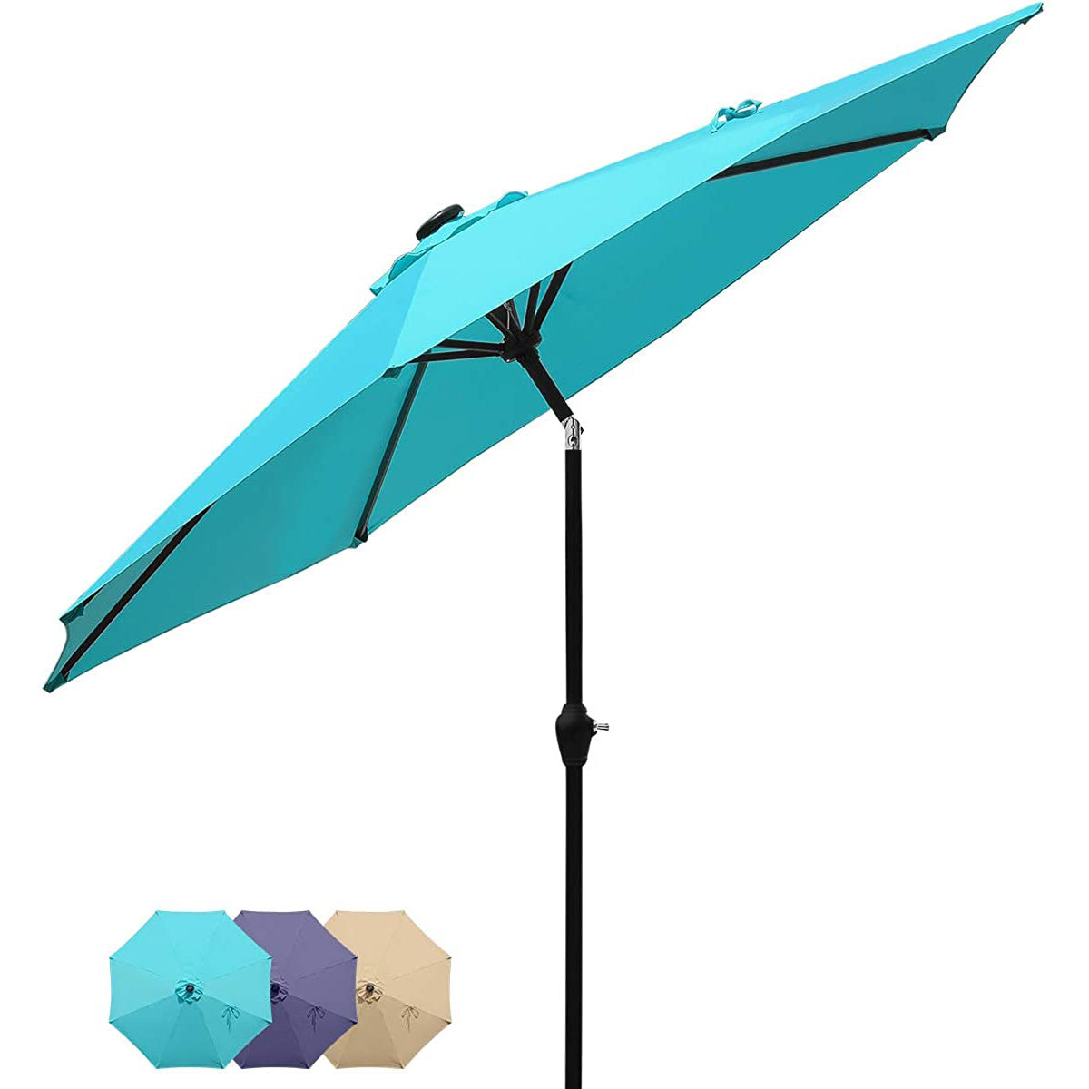Upgraded 9ft Patio Umbrella#color_turquoise