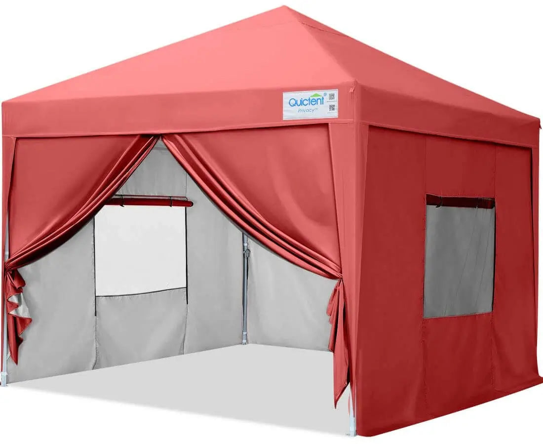 Burgundy 8' x 8' Pop Up Canopy#color_wine red