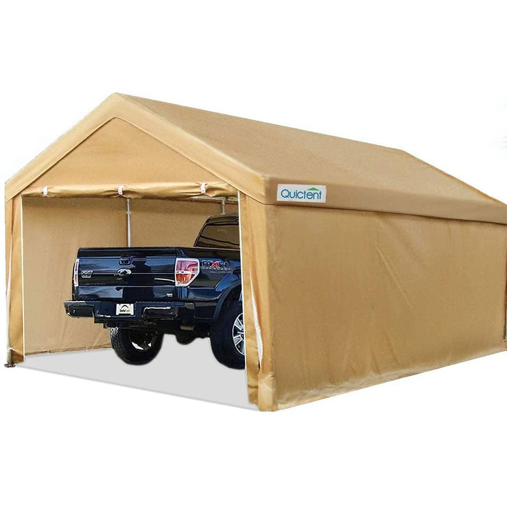 20' x 10' Upgraded Car Shelter-Beige#color_beige