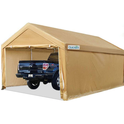 Quictent 20x10 Heavy Duty Car Shelter with Sidewalls, Easy Setup