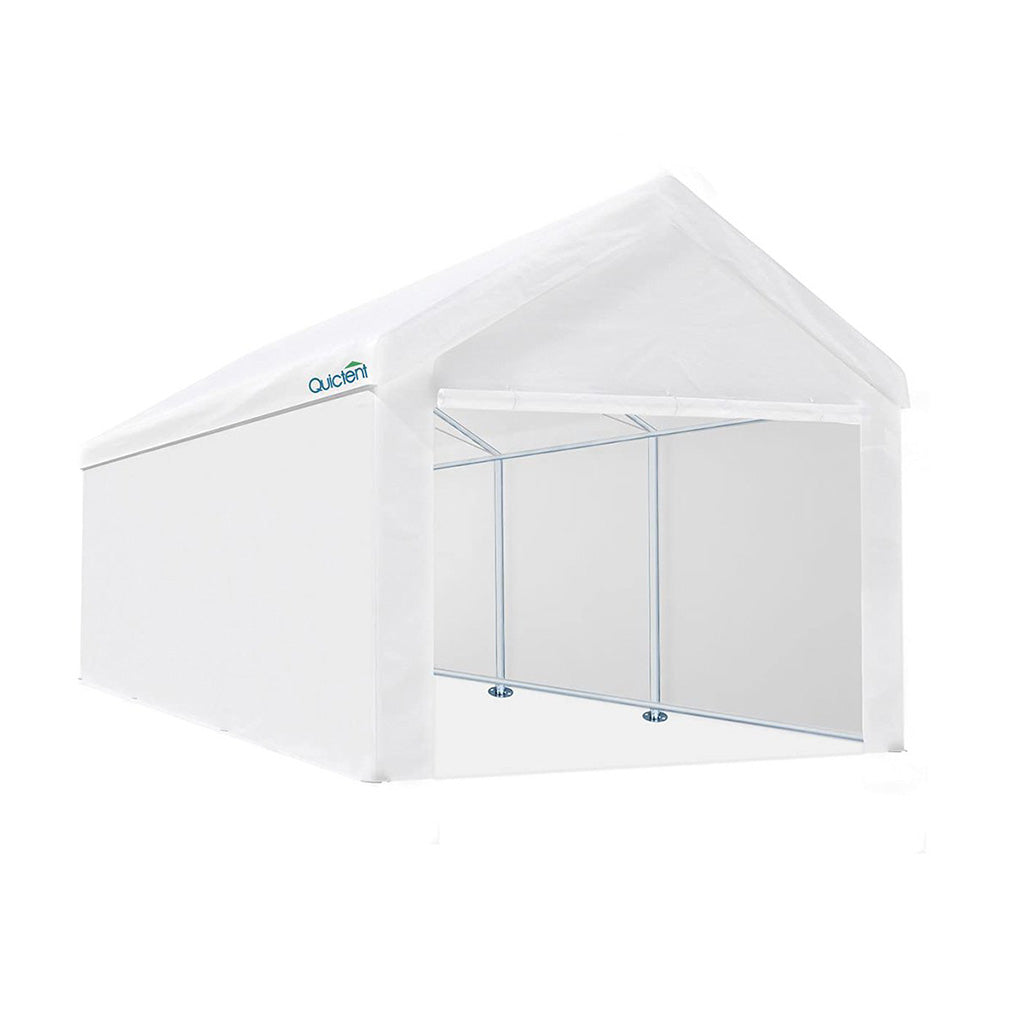 20' x 10' Upgraded Car Shelter-White#color_white