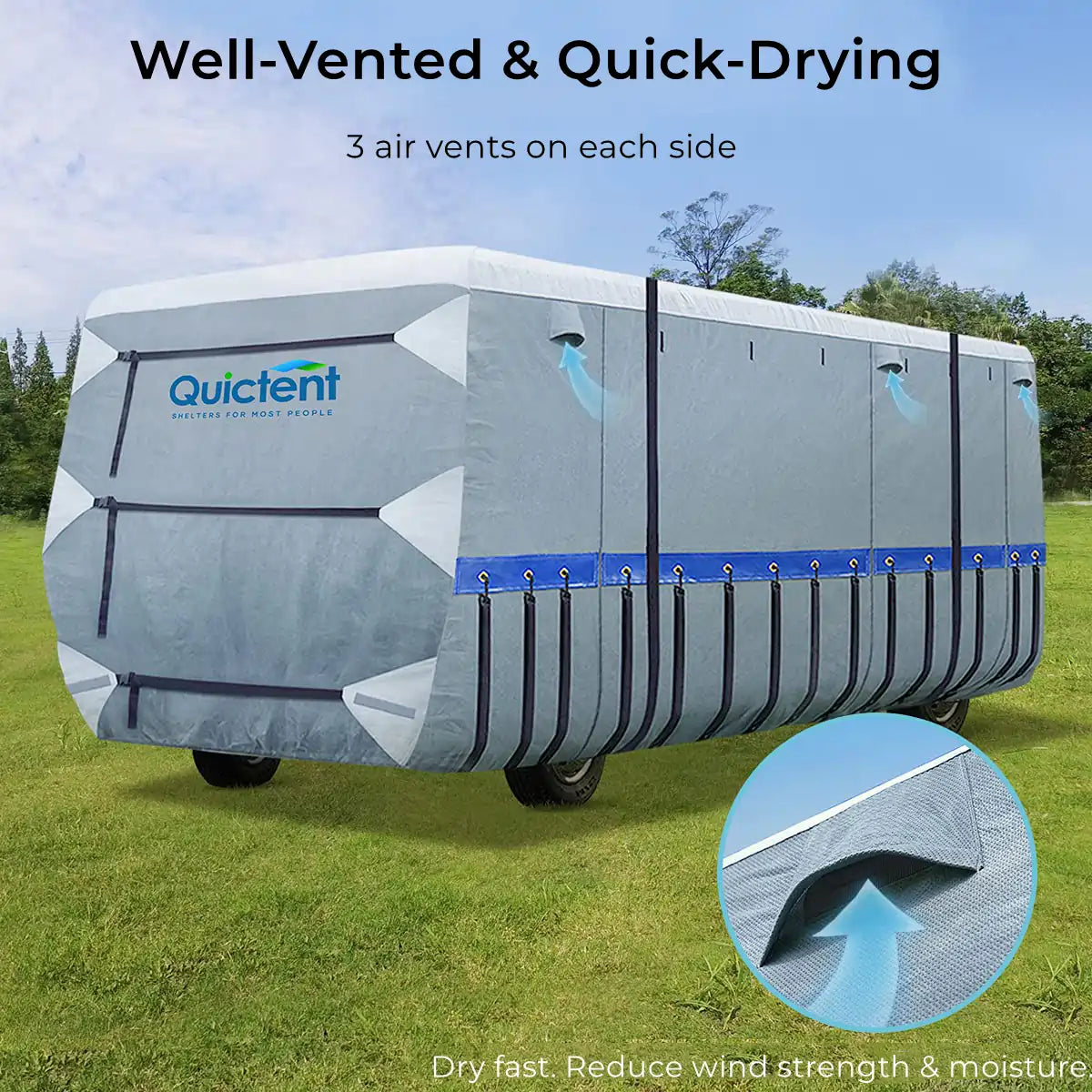 Quick Drying Class A RV Covers