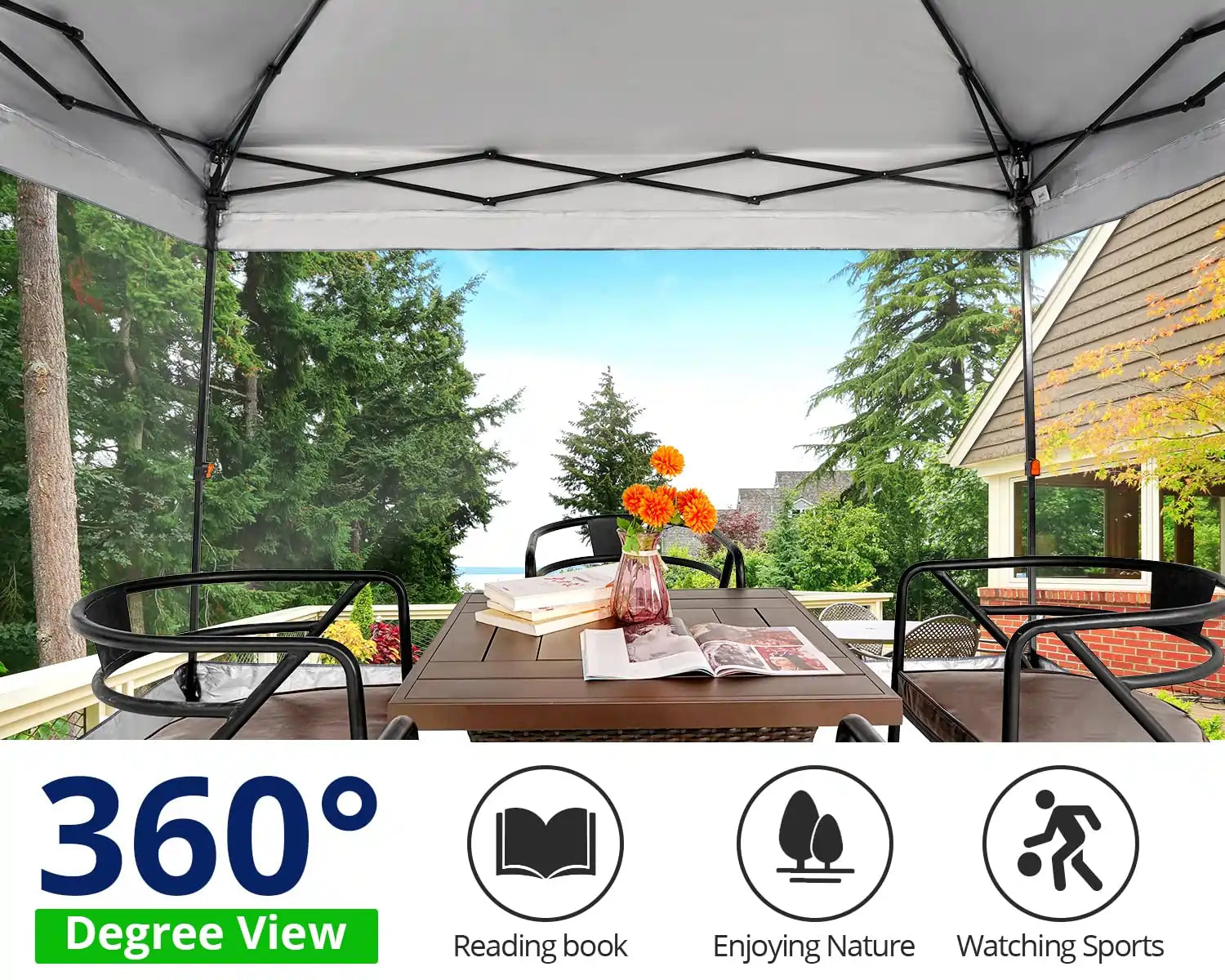 white clear sidewall 10x10 canopy#color_white