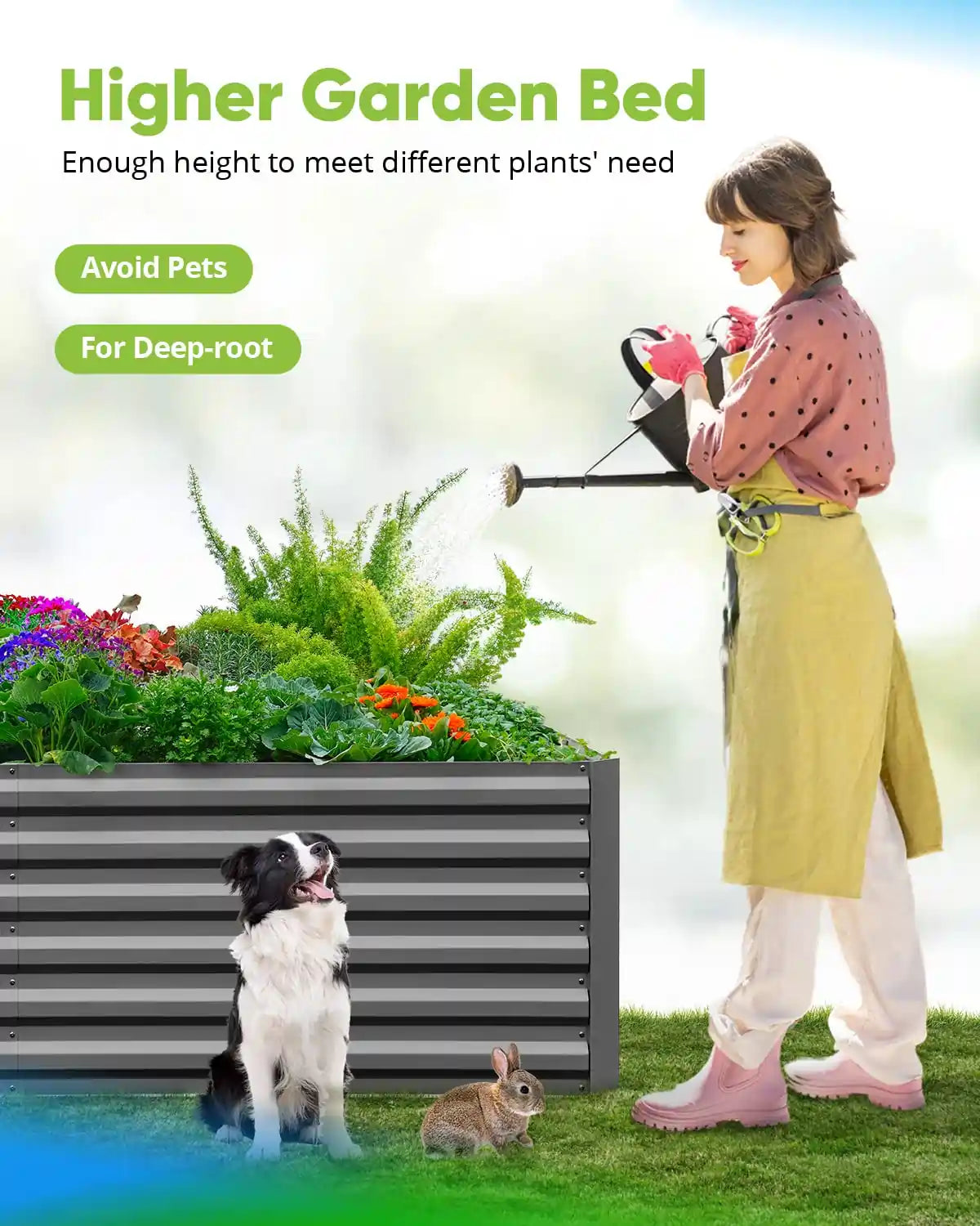 higher dark grey garden bed#color_dark grey