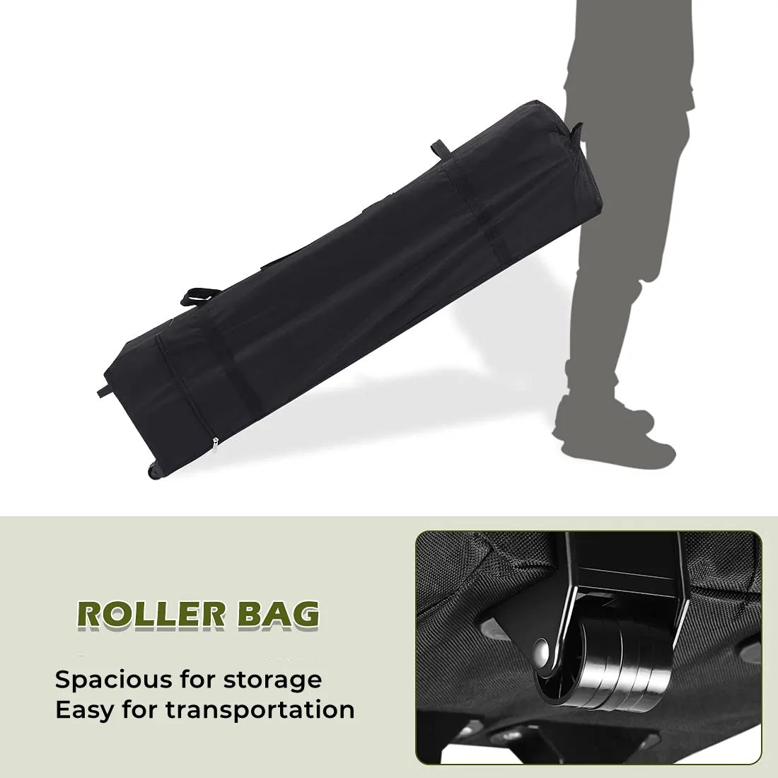 green 10x10 canopy tent roller bag#color_green