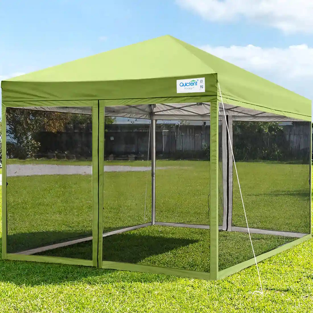green mesh canopy tent#color_green