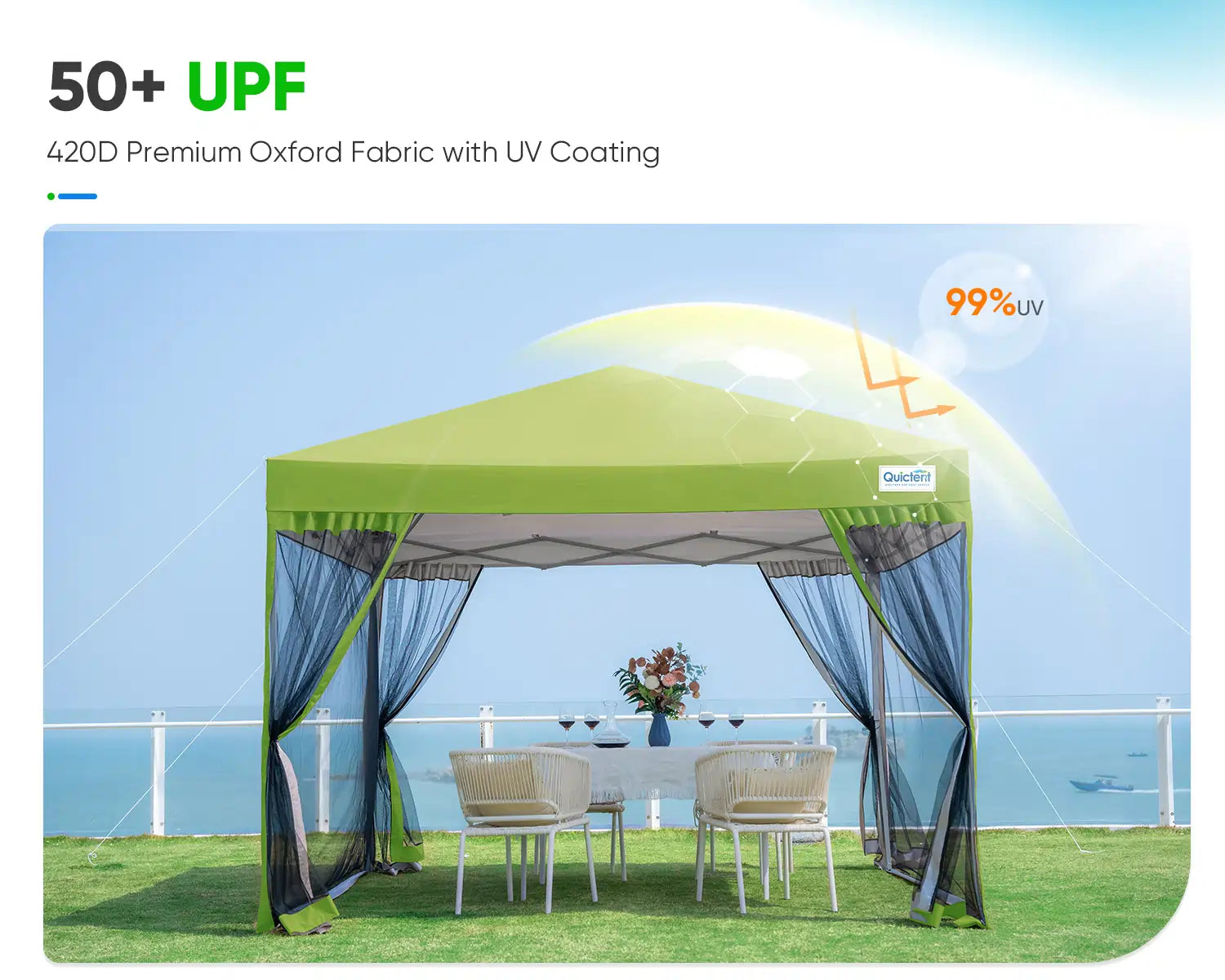 green mesh canopy tent#color_green