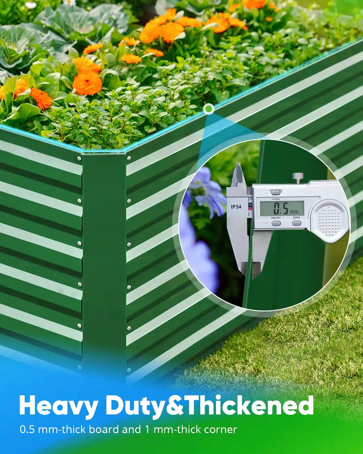 green 8x4x2ft garden bed material#color_green