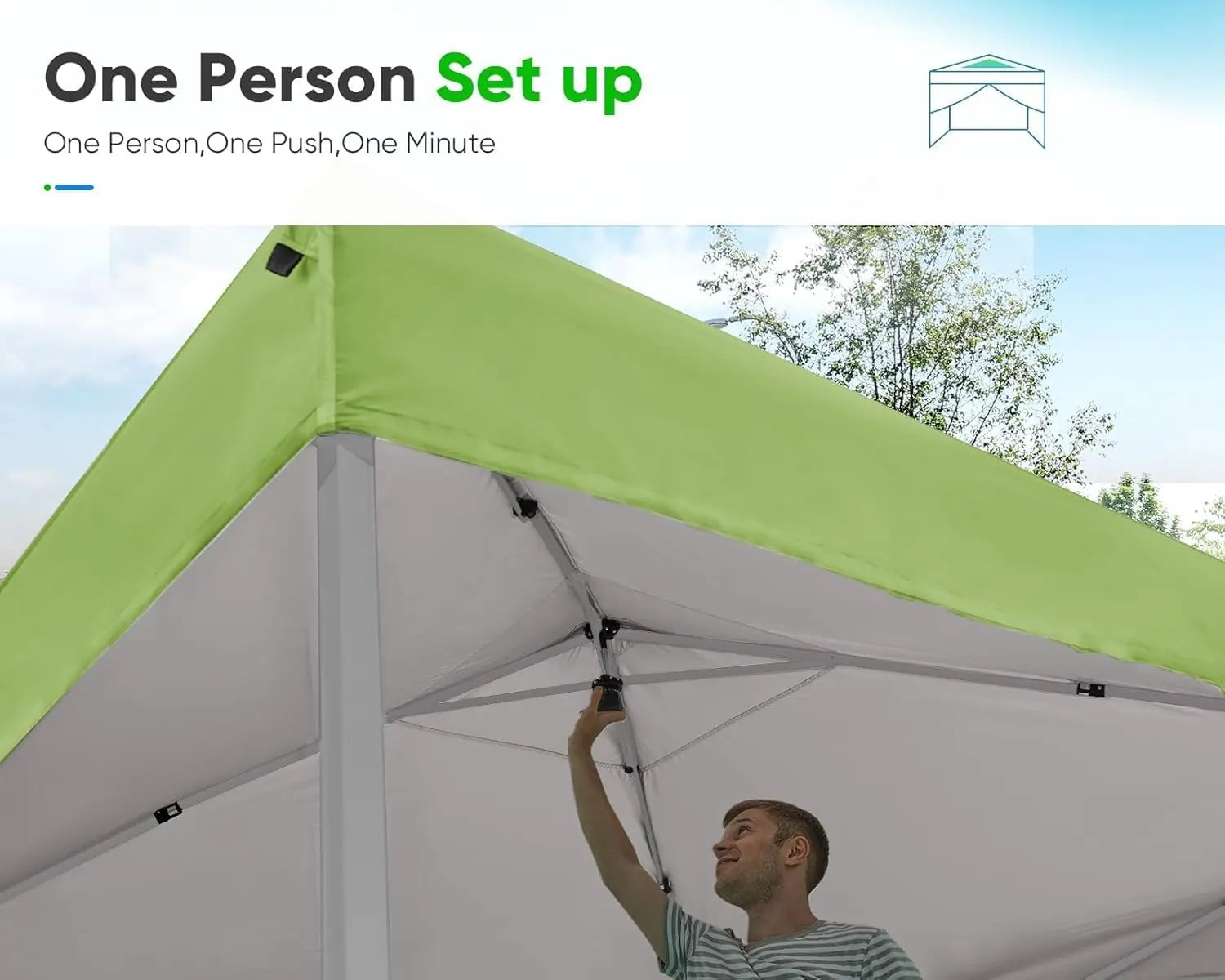 green canopy tent pop up frame#color_green