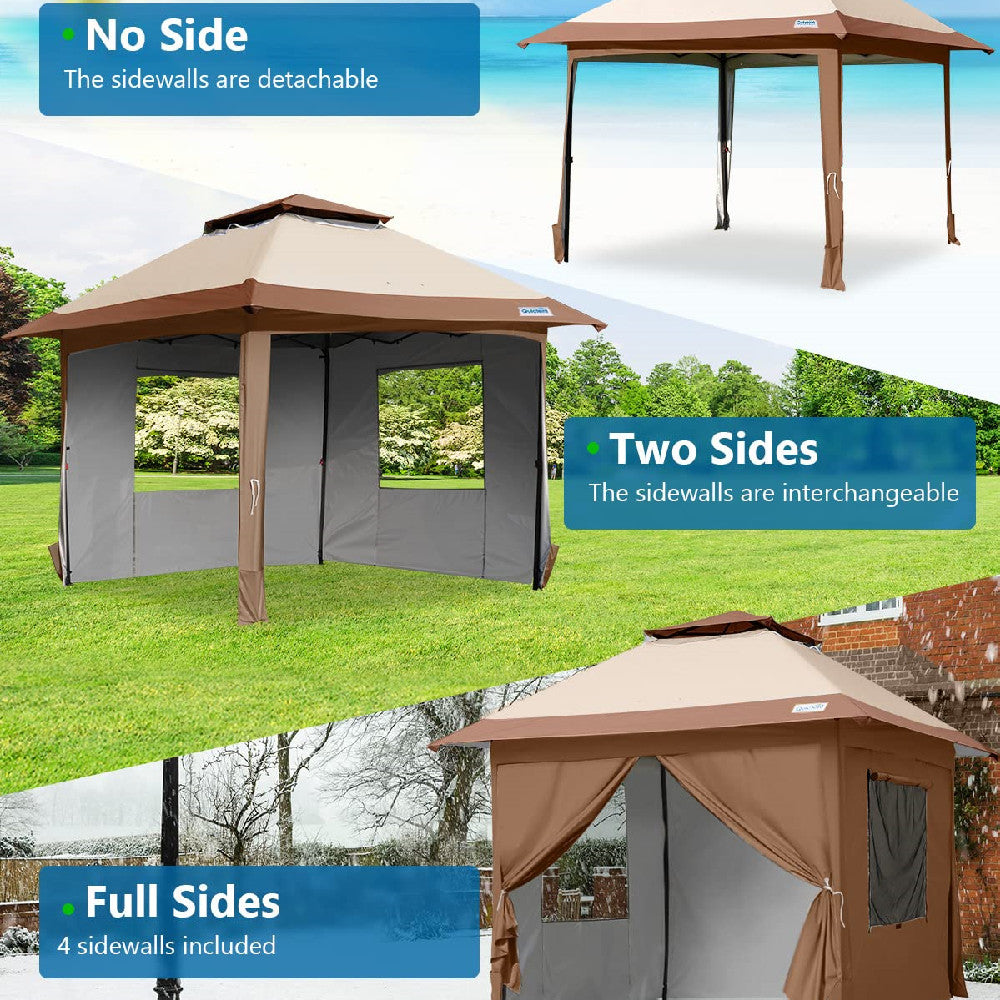 10x10 Pop up Canopy  details#color_khaki