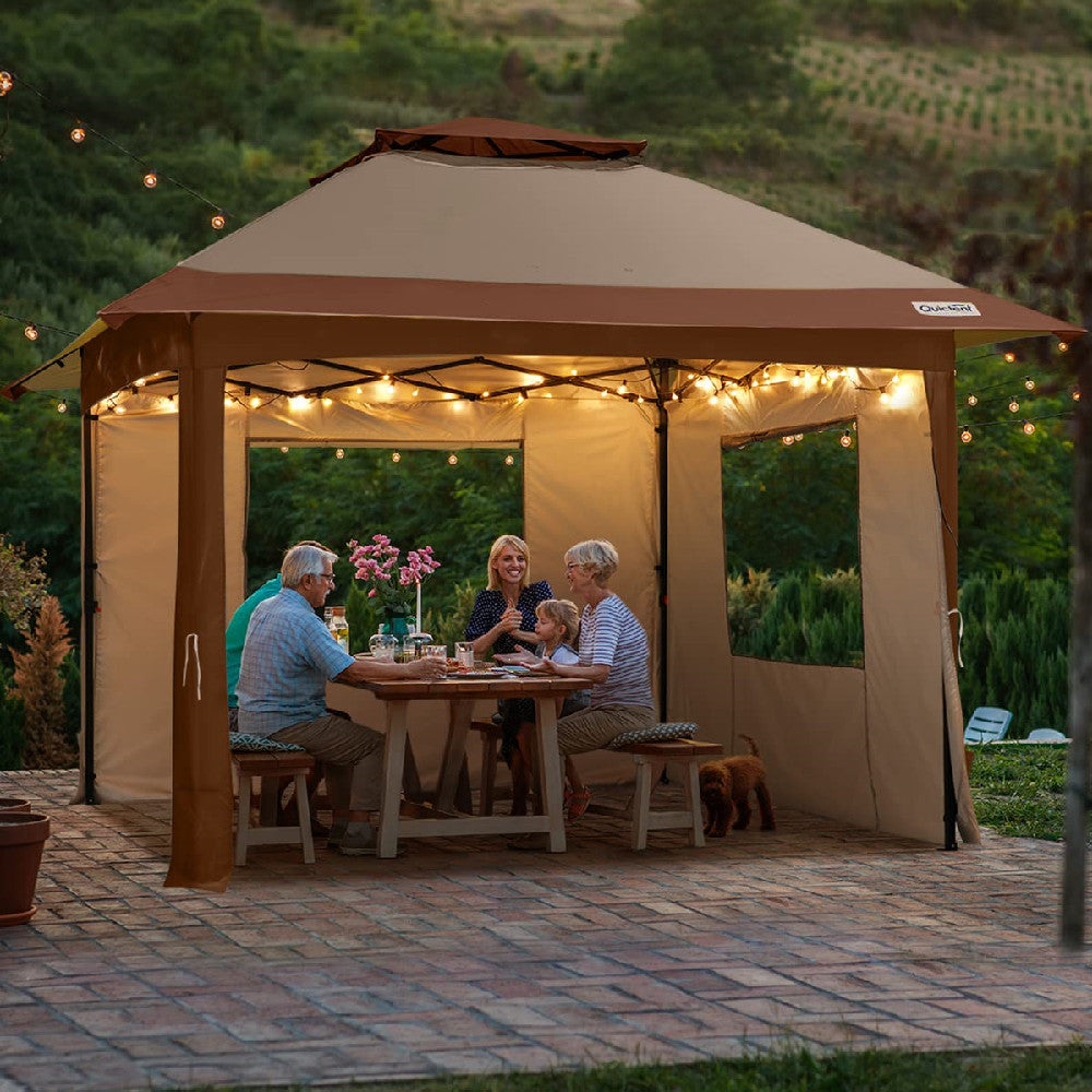 up Gazebo Tent with Sidewalls, Air Vent, Roller Bag